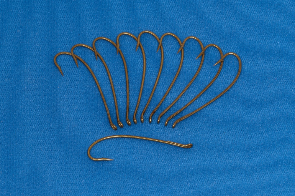 Veniard Hooks Tg (Terry Griffiths) Single Salmon Fly Hooks (Pack Of 10) Size 1/0 Fly Fishing Hooks